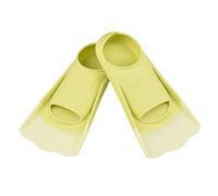 Fzaqwen Aletas de Natación Silicona Flippers para Entrenamiento Avanzado Material Suave Drenaje Preciso Recomendada para Niño y Adulto en Piscina Mar y Formación de Buceo , Amarillo , S