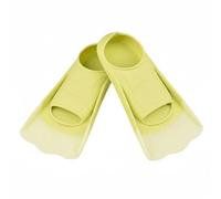 Fzaqwen Aletas de Natación Silicona Flippers para Entrenamiento Avanzado Material Suave Drenaje Preciso Recomendada para Niño y Adulto en Piscina Mar y Formación de Buceo , Amarillo , XS