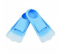 Fzaqwen Aletas de Natación Silicona Flippers para Entrenamiento Avanzado Material Suave Drenaje Preciso Recomendada para Niño y Adulto en Piscina Mar y Formación de Buceo , Azul , XL