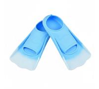 Fzaqwen Aletas de Natación Silicona Flippers para Entrenamiento Avanzado Material Suave Drenaje Preciso Recomendada para Niño y Adulto en Piscina Mar y Formación de Buceo , Azul , M
