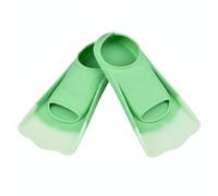 Fzaqwen Aletas de Natación Silicona Flippers para Entrenamiento Avanzado Material Suave Drenaje Preciso Recomendada para Niño y Adulto en Piscina Mar y Formación de Buceo , Verde , G