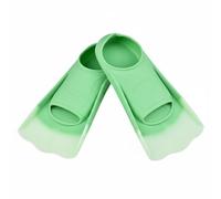 Fzaqwen Aletas de Natación Silicona Flippers para Entrenamiento Avanzado Material Suave Drenaje Preciso Recomendada para Niño y Adulto en Piscina Mar y Formación de Buceo , Verde , M