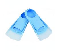 Fzaqwen Aletas de Natación Silicona Flippers para Entrenamiento Avanzado Material Suave Drenaje Preciso Recomendada para Niño y Adulto en Piscina Mar y Formación de Buceo , Azul , XS