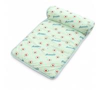 Fzaqwen Almohadilla Colchoneta para Mascotas con Base Antideslizante Diseño Rectangular Poliéster Relleno Adecuada para Interior Kennel, Aguacate, Grande 60X80cm