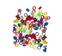 Fzaqwen Anillos de Pie de Paloma Etiquetas Anillos de Reconocimiento de Pájaros Al Azar, Estilo C