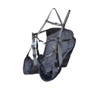 Fzaqwen Arnés de Entrenamiento para Parapente, Bolsa, Accesorios, Fácil Montaje, de Alto Rendimiento, Asiento para Ejercicios en Tierra, Negro
