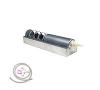 Fzaqwen Automático para Aves Abrevadero Dispensador Fuente con Nivelación de Agua por Flotador en Acero Inoxidable y Adecuado para Gallineros Granjas, 40cm, con Tapa Divisoria