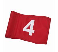 Fzaqwen Bandera de Golf Bandera Putting Práctica Entrenamiento Campo Green Rectangular Paño Reforzado Costuras Limpias Funda para Poste Instalación Rápida