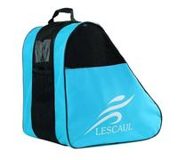 Fzaqwen Bolsa para Patines en Línea Bolso Organizador Mochila Porta Equipo Estuche con Bolsillo Lateral PVC Grueso y Respiradero de Malla Adecuada para Patinaje Parque Práctica Desplazamientos, Azul