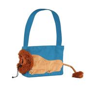 Fzaqwen Bolsa Transportadora para Mascotas, Bolso de Hombro de Lona, práctico, Cómodo, Ligero, Bolsa de Viaje, Bolso de Hombro Portátil para Animales Pequeñ, Azul S