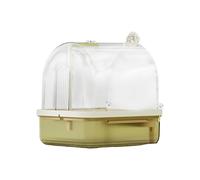 Fzaqwen Caja de Baño de Pájaros de Bañera de Bañera, Casa de Baños de Loro de Agua Circulante, Tazón de Ducha de Agua para Loros para El Bíblico de Amor, CafÉ