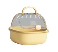 Fzaqwen Caza de Casos de Transporte de Hámster, Portador de Viajes de Hámster con Botella de Agua, Jaula Saliente de Mascotas, Jaula de Transporte de a, Amarillo