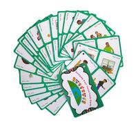 Fzaqwen Children Learning Cards Tarjetas de Conjugación de Verbos Flashcards de Inglés Cartas Educativas Juego de Gramática con Ilustraciones Acabado Laminado