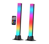 Fzaqwen Conjunto de 2 RGB de Luz para PC de Escritorio, Iluminación Ambiental Que para Juegos