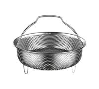 Fzaqwen de Acero Inoxidable Insertar Canasta de Bandeja de Vaporizador Vegetista Vaporizador de Arroz Reemplazo para Cocción, 22CM