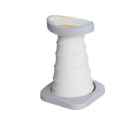 Fzaqwen Dispositivo de Soporte para Flexiones con Soporte Vertical Empuñadura Ergonómica Barra Antideslizante Estructura Resistente y Guía para Posición, Gris, Gris Niebla Claro