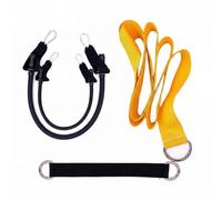 Fzaqwen Entrenador de Swing de Golf Entrenador Swing Cuerda de Resistencia Cinturón Correa de Conexión Diseño Estable para Práctica Repetida y Suave Apto para, Amarillo