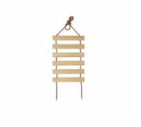 Fzaqwen Estructura para Trepar Gatos Escalera Escalerilla Juguete Rascador de Madera con Listones por Cuerda para Trepa y de Uñas Adecuada para Entrenamiento y Entretenimiento en Interiores, 35cm