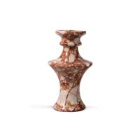 Fzaqwen Florero de Mármol Florero de Piedra Jarrón Decorativo Jarrón de Mesa Acabado Elegante y Compacto de 15 Cm X 15 Cm X 25 Cm para Arreglos Secos O como, Jarrón De Mármol B-Alto B175