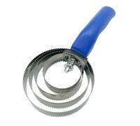 Fzaqwen Herramienta de Desplazamiento de Caballos de Peine de 4 Anillos con Un Cómoda Agarre de Metal con Un Cepillo de Curry de Curry para de, Azul