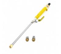 Fzaqwen Hidrolimpiadora de Alta Presión Pistola Lanza Pulverizador con Control de Latón y Tubo de Aluminio para Chorro Concentrado y Amplio Adecuada para, Yellow