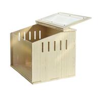 Fzaqwen Jaula de Madera para Hámster, Criadero para, Jaula para Animales Pequeños, Escondite, Nido para Gallinas, Hámsteres, Erizos Y Reptiles, 60cmx30cmx30cm