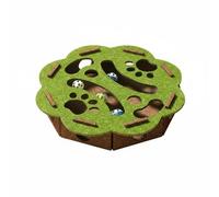 Fzaqwen Juego de Laberinto para Rompecabezas para Gatos Caja Interactiva con Trayectos Bolas Que Suenan al Golpear Fieltro y Ligero Adecuado para, Style to 1