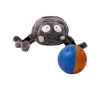 Fzaqwen Juguetes para Perros Interactivos Jorobados, Juguetes Blandos, Pedagógica, Recargable, Bola de Perro Interactiva, Bola Hinchable, Peluches para El Abu, Araña