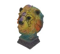 Fzaqwen Lámpara de Mesa Animal Resina Vintage Escultura Ornamental Decorativa Iluminación Cálida Función Manual Apta para Dormitorio Sala de Estar Oficina, Lámpara de Mesa de León