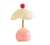 Fzaqwen Lámpara de Mesa con Forma de Cáscara de Huevo, Luz de Escritorio LED, Diseño Nórdico Minimalista, Luz Nocturna, Lámpara de Mesilla, Decoración para Re, Rosa