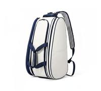 Fzaqwen Mochila de Tenis Mochila Deportiva Bolsa de Raquetas Bolso de Pádel Portaequipaje con Gran Capacidad y Correas Curvas para Comodidad Adecuada para, Azul, Azul Marino, 36-55L