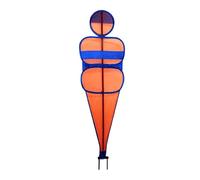 Fzaqwen Muñeco de Entrenamiento de Fútbol Figura para Maniquí de Balón Barrera de Ensayo Flexión y Regreso Post Tubo de Hierro con Malla Estabilidad con, Orange Blue