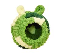 Fzaqwen Nido para Pájaros Cama Acogedora Hamaca Colgante Casa de Cría Material de Hilo Suave Adecuado para Cacatúas Periquitos Canarios Loros, Verde Hierba