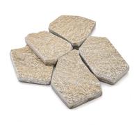 Fzaqwen Piedra Irregular de Diseño Exclusivo con Figura Poligonal Superficie Escarpada Estabilidad Aspecto Mediterráneo y Adecuada para Decoración de Jardines Patios Plazas Espacios Familiares