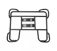 Fzaqwen Portaequipajes de Motocicleta Portabultos Trasero Parrilla Soporte Montaje Posterior Compatible con Distintos, Negro - U 50/40 Reforzado 1.4