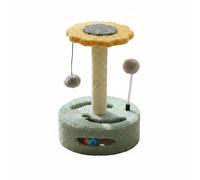 Fzaqwen Rascador para Gatos Rascador Torre Rascadora Poste de Sisal Mueble para Gatos con Juguetes Colgantes y Niveles Mullidos en Estructura Estable y Salva, Amarillo