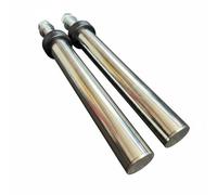 Fzaqwen Soporte para Sentadillas Colgador de Discos Perno de Almacenamiento Gancho de Placas Accesorio de Jaula Material de Acero y Plástico Fijación Estable, 330MM, Cabeza Ss