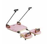 Fzaqwen Tabla de Entrenamiento Pilates Máquina Pilates Deslizante Ejercicio Deslizante Equipo Fitness Ajustable Silenciosa con Activación de Músculos , Rosa