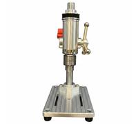 Fzaqwen Taladro de Banco de Precisión Portátil para Trabajos Delicados Herramienta de Bricolaje con Base Estable Portabrocas Exacta Tornillo Cruzado y, Three-jaw Chuck