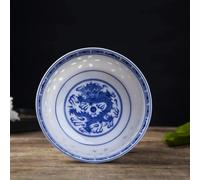 FZBANG Cuenco de arroz de Porcelana Azul y Blanca, vajilla con Forma de dragón Chino, Cuencos de cerámica para Sopa y Ramen, Soporte para Alimentos