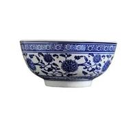 FZBANG Cuenco de cerámica de Porcelana Azul y Blanca, vajilla Japonesa de Porcelana China, Utensilios de Cocina para el hogar, Cuenco Grande de 10 Pulgadas para Fideos de arroz.