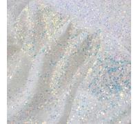 FZBANG Tela de Malla con Lentejuelas de 3 mm para decoración de Bodas, Fondos para sesiones de Fotos, Vestidos de Escenario, Ropa, Material para Costura DIY.