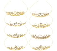 FZBNSRKO 8 diademas de diamantes de imitación, diadema de corona de princesa, diademas de metal para novia, diadema de boda, accesorios para el cabello para bebés, niñas y adolescentes, múltiples
