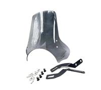 FZCSIMR Parabrisas Motocicleta para Triumph para Speed 400 para Scrambler 400 X 2024 Parabrisas A Prueba Viento Deflector Viento Parabrisas Motocicleta Extensión Parabrisas Motocicleta(Gris)