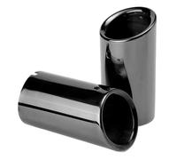 FZCSIMR Silenciador De Escape para B&MW 325i 328i 2007 2008 2009 2010 Garganta Trasera Cola(68mm Black 2PC)