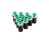 FZCSIMR Tuercas Parabrisas para Aprilia RS 125 RS125 RSV4 RSV4R para Kit Carenado RSV 1000 para Tuono Tornillo Parabrisas Kit Fijación Tuercas M5 5mm Kit Tornillos Motocicleta(Verde)