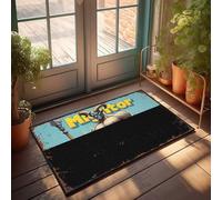 FZFN Accesorios de bar al aire libre Decor Mightor: The Horned Warrior'S Epic Quest Felpudo para entrada interior (40 x 60 cm)
