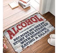 FZFN Accesorios de habitación para adolescentes y niños, porque no hay gran historia que haya comenzado con alguien comiendo una ensalada, alfombra para adolescentes, decoración al aire libre para