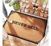 FZFN Alfombra antideslizante de coco mullida que nunca se vende - Puerta delantera en capas | Alfombra de béisbol / cocina antideslizante lavable - antideslizante y bienvenida al aire libre entrada