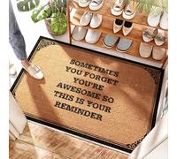 FZFN Alfombra de goma de coco para cocina, a veces olvidas que eres impresionante, así que esta es tu cuerda de recordatorio, tapete grande para puerta exterior para interiores y exteriores